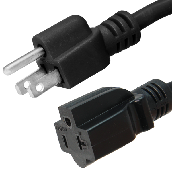 5-15P to 5-20R Plug Adapter Power Cord