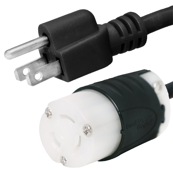5-15P to L6-15R Plug Adapter [1 Foot]