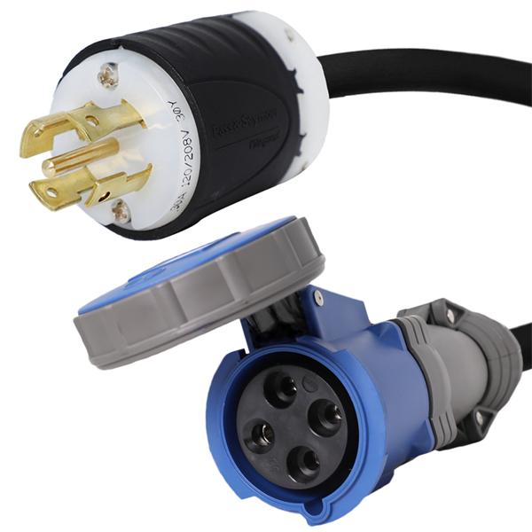 L21-30P to 460C9W Pin and Sleeve Connector [1 Foot]