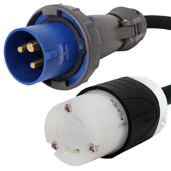 330P6W to L6-30R Plug Adapter [1 Foot]