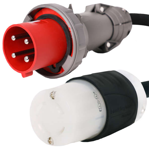 430P7W to NEMA L16-30R Plug Adapter [1 Foot]