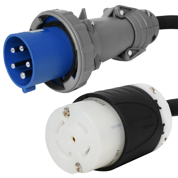 530P9W to L21-30R Plug Adapter [1 Foot]