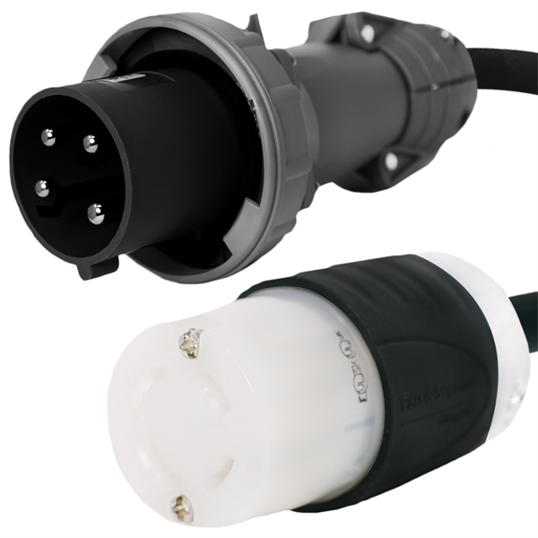 420P5W to NEMA L17-30R Plug Adapter [1 Foot]
