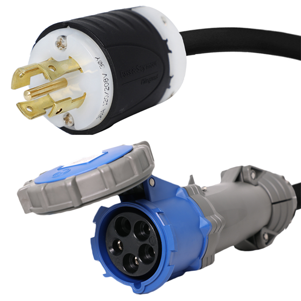 L21-30P to 530C9W Pin and Sleeve Connector [1 Foot]