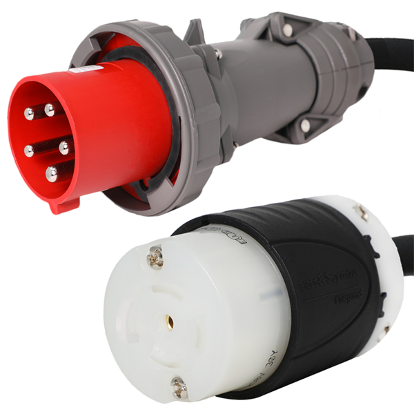 530P7W to L22-30R Plug Adapter [1 Foot]