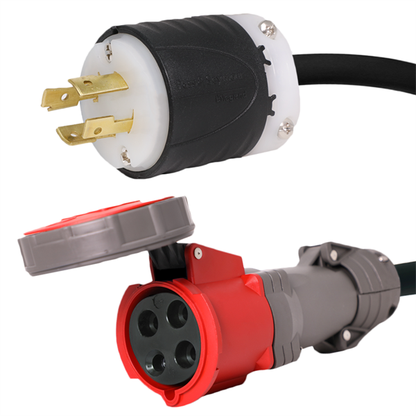 L16-30P to 430C7W Pin and Sleeve Connector [1 Foot]