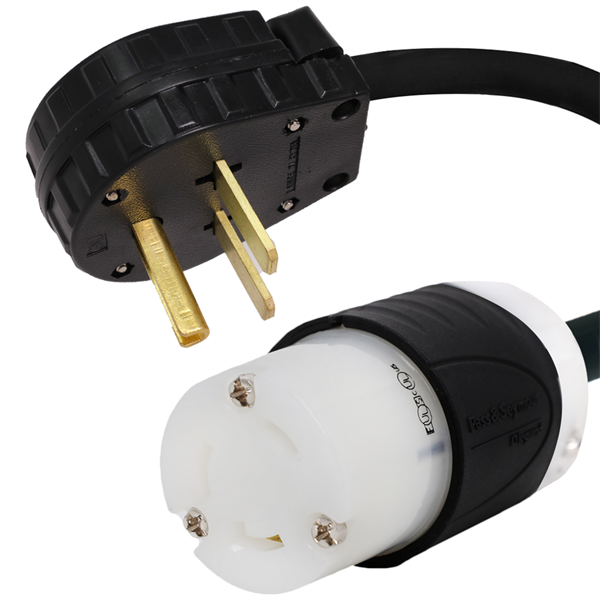 6-30P to L6-30R Plug Adapter [1 Foot]