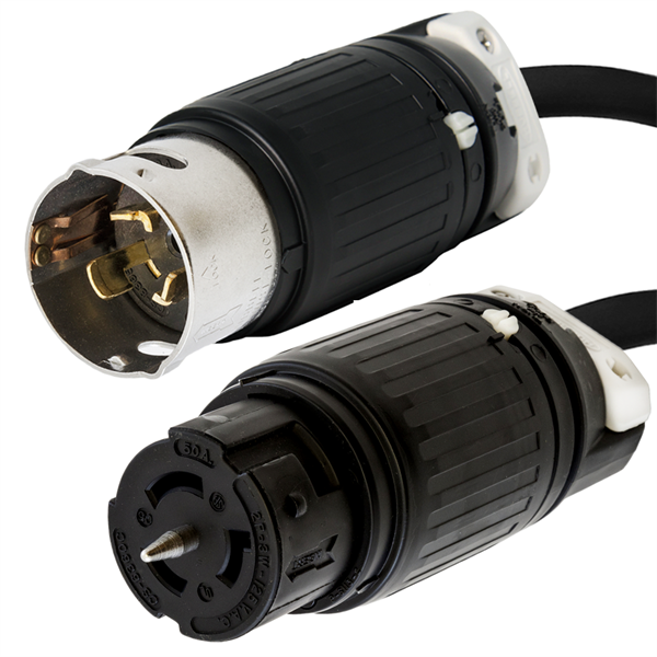 CS6361C to CS6360C Extension Cords, 50A, 125V, 6/3 SOOW