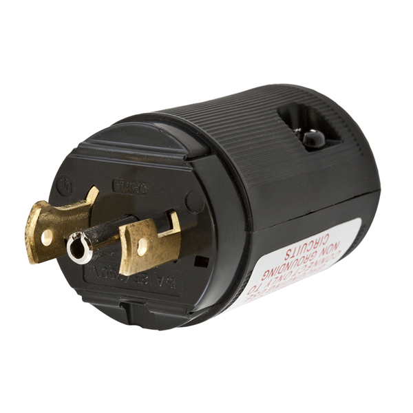 Hubbell HBL7485V ML-3P Midget Twist-Lock® Plug 15A, 125/250V