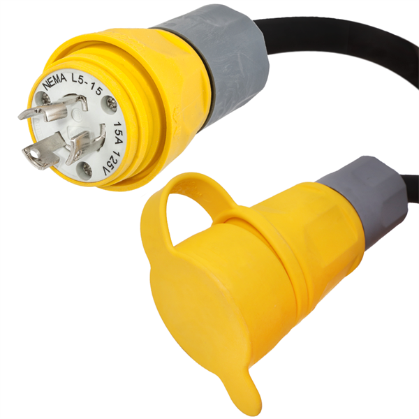 L5-15 Watertight Marine Extension Cords, 15A, 125V, 14/3 SJOOW