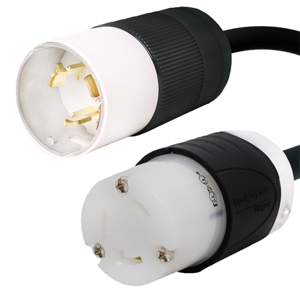 CS Style CS6365C to NEMA L6-30R Locking Plug Adapter [1 Foot]