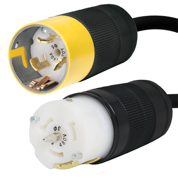 CS8165 to CS8164 Extension Cords, 50A, 480V, 6/4 SOOW
