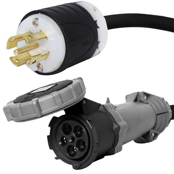 L23-30P to 530C5W Pin and Sleeve Connector [1 Foot]