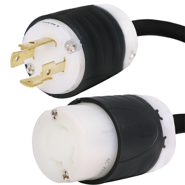 L16-30P to L16-20R Plug Adapter [1 Foot]