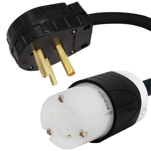 5-30P to L5-30R Plug Adapter [1 Foot]
