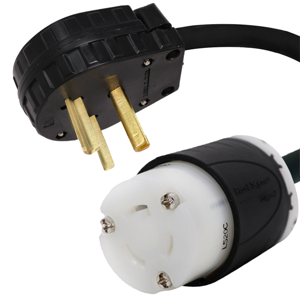 5-30P to L5-20R Plug Adapter Power Cord [1 Foot]