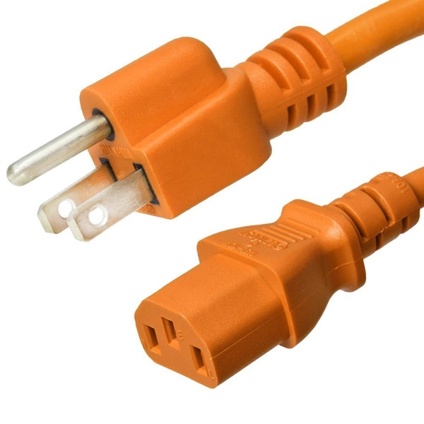 5-15P to C13 Power Cords, 15A, 125V, 14/3 SJT+