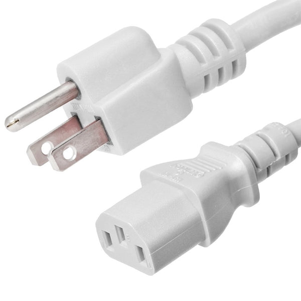 5-15P to C13 Power Cords, 15A, 125V, 14/3 SJT+