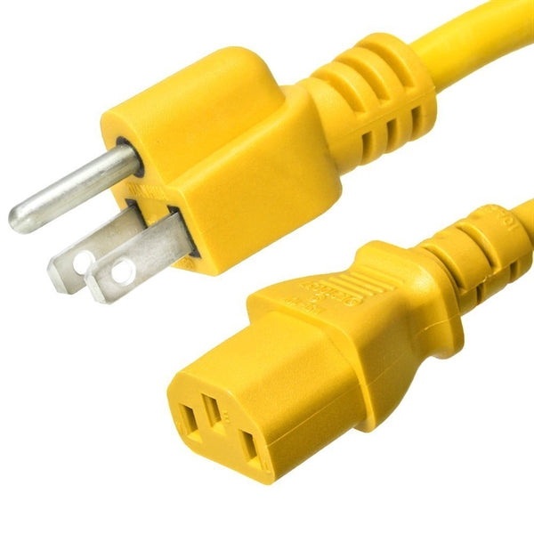 5-15P to C13 Power Cords, 15A, 125V, 14/3 SJT+