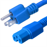 5-15P to C15 Power Cords, 15A, 125V, 14/3 SJT +