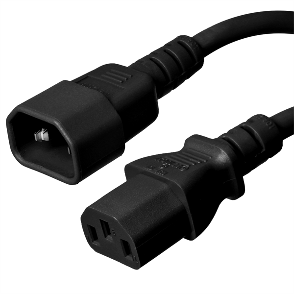 C14 to C13 Power Cords - 10A 250V, 18/3 SVT AWG +
