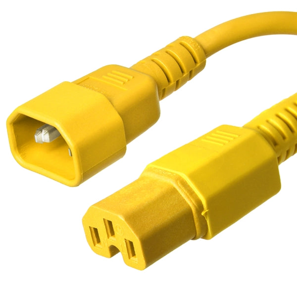 C14 to C15 Power Cords 15A, 250V, 14/3 SJT +