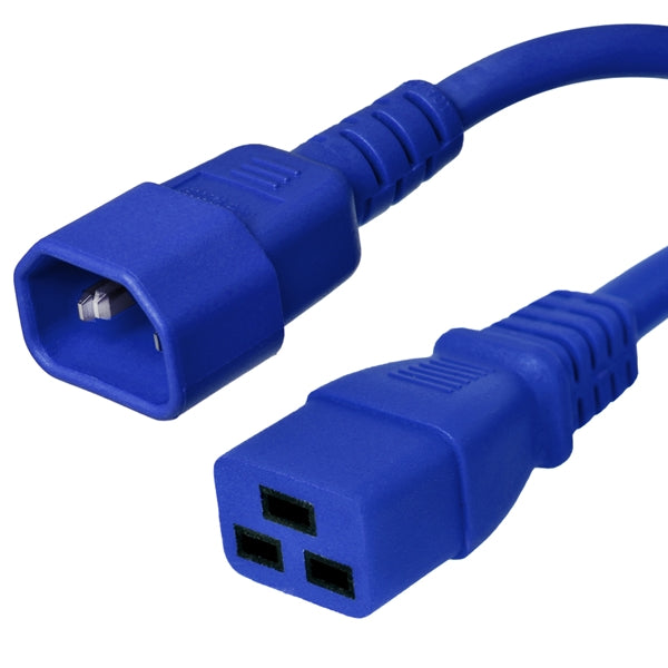 C14 to C19 Power Cords 15A, 250V, 14/3 SJT+