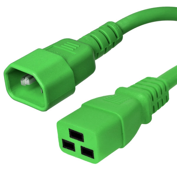 C14 to C19 Power Cords 15A, 250V, 14/3 SJT+