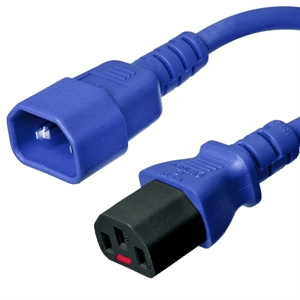 C14 to Locking C13 Power Cords, 10A, 250V, 18/3 SJT+
