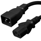 C20 to C13 Power Cord, 15A, 250V, 14/3 SJT +