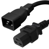 C20 to C21 Power Cords, 20A, 250V, 12/3 SJT +