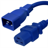 C20 to C21 Power Cords, 20A, 250V, 12/3 SJT +