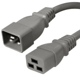 C20 to C19 Power Cords, 20A, 250V, 12/3 SJT+