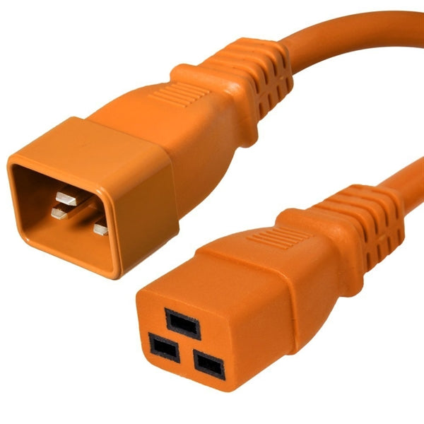 C20 to C19 Power Cords, 20A, 250V, 12/3 SJT+